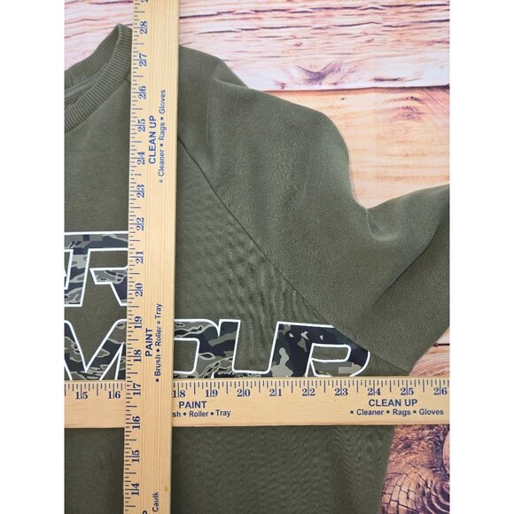 Under Armour Loose Fit Olive Green Crewneck Sweatshirt Large - Picture 8 of 8